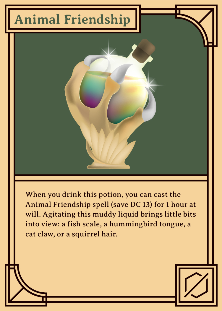 Card for Animal Friendship